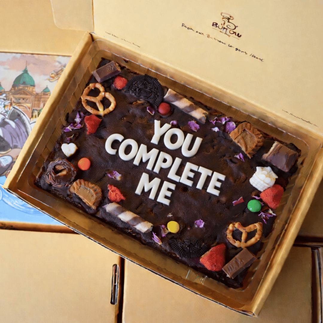 Custom Letter Celebration Brownie